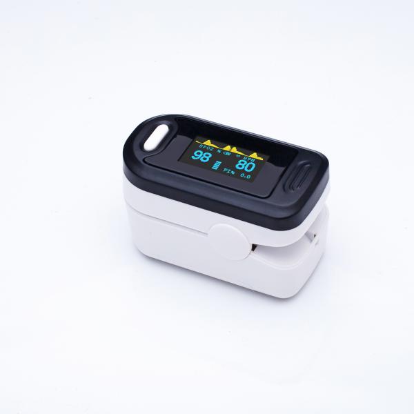 Quality Blood Oxygen Sensor Silicone 30bpm Spo2 Fingertip Pulse Oximeter for sale