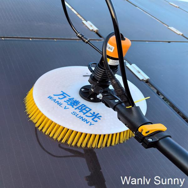 Quality Electric Solar Panel Cleaning Machine with Rotating Brush Fast and Easy Cleaning for sale