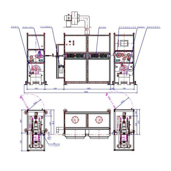 High Speed Fiber Optic Cable Production Line Fiber Coloring Machine 3000mpm