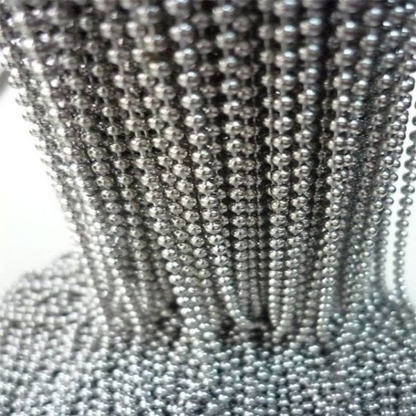 Black color metal decorative bead curtain from supplier