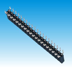 China 2.54 mm H 8.5 Single Row Female Header Connector Straddle Pin Bottom Entry wholesale