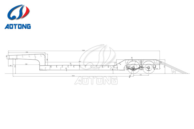 NDRC Announced Enterprise low bed semi trailer with gooseneck and 2 axles in Nigeria