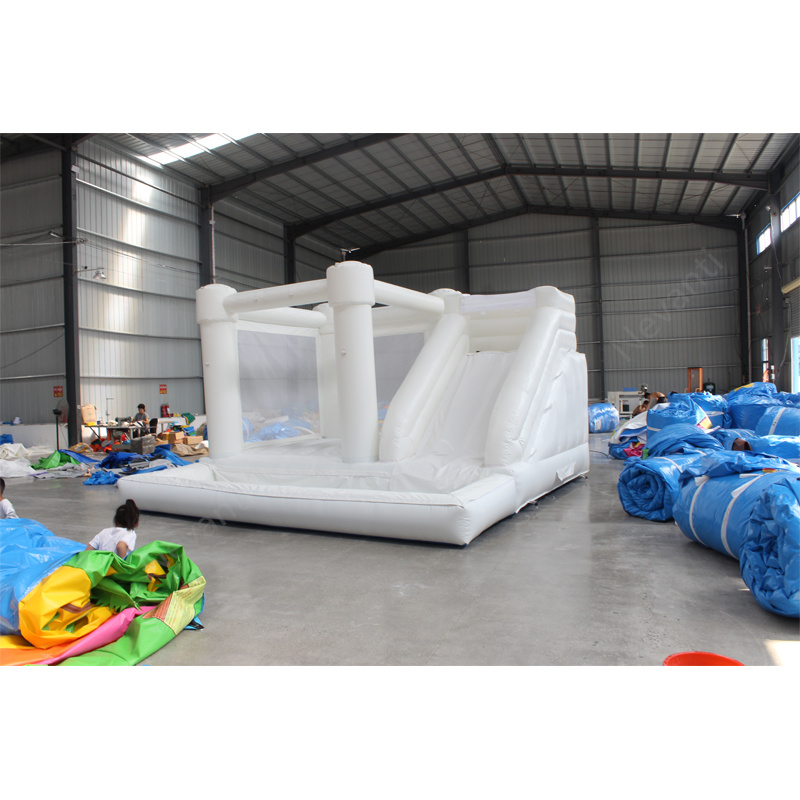 Customized White Bounce House with Slide and Ball Pit The Ultimate Castle Adventure