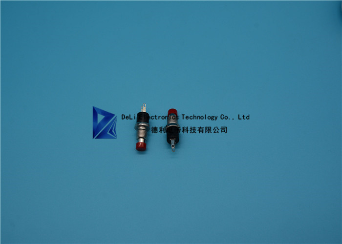 JL-BPS-R 27mm Reset Metal Push Button On Off Switch With Red Stem 100MΩ Insulation Resistance