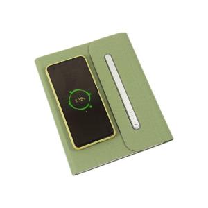China Leather Wireless Charging Notebook wholesale