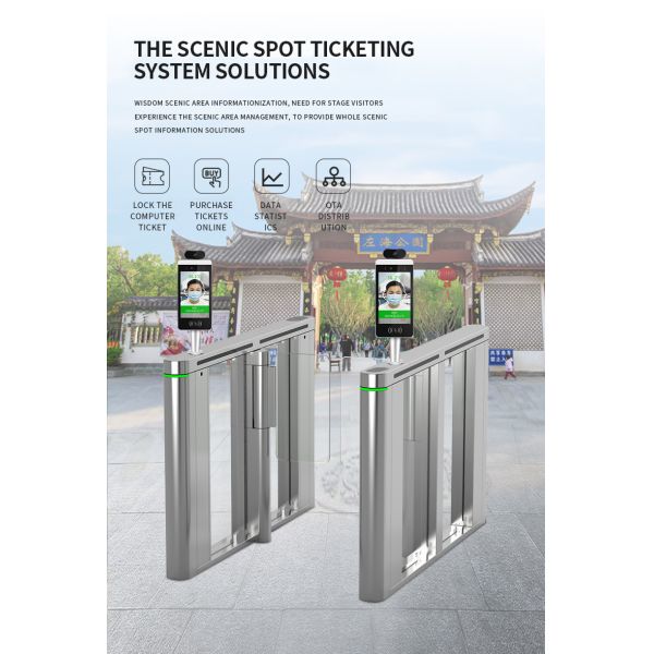 8In Face Recognition Thermometer Swipe Visitor Access Control Punch In Machine