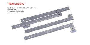 China Galvanized Sheet Metal Furniture Drawer Slides Zinc Plated Side Mounted on sale