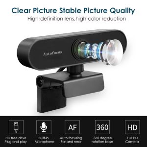 Autofocus Webcam 4k Laptop Usb Webcam With Microphone , FCC 1080p