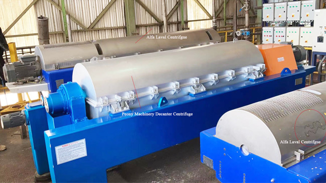 Horizontal Spiral Decanter Chemical Centrifuge Titanium Automatic For Calcium Hypochlorite