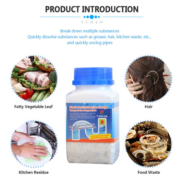 Super Markets Clogged Drains Foaming Sink Unblocker Powder Non Toxic