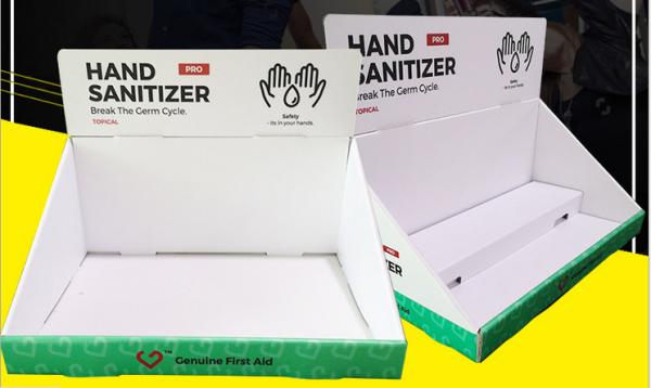 Quality OEM ODM Counter Cardboard Book Display Boxes Glossy Varnishing for sale