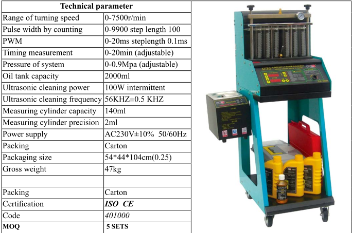 Fuel injector testing&cleaning