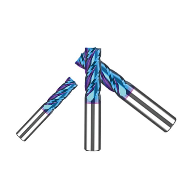 Nano Coating Carbide End Mill Cutter For Nickel Titanuim Alloy Cast Iron