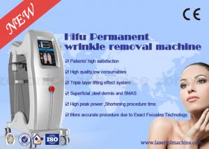China Anti-wrinkle High Intensity Focused sound Machine Vertical With 3 Heads wholesale