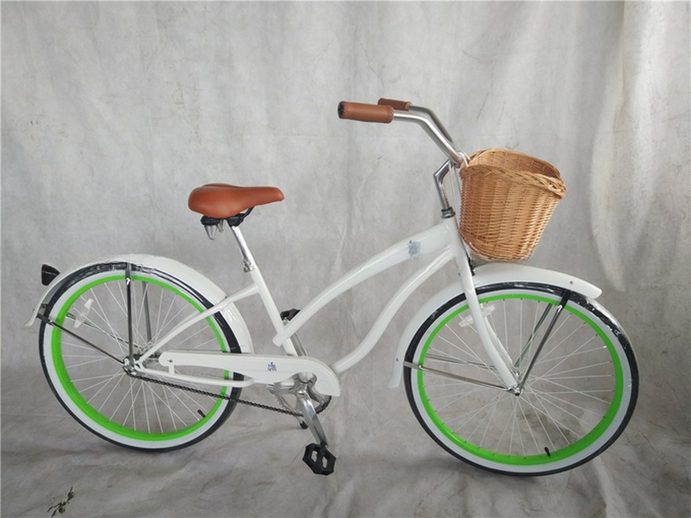 26" Aluminum Frame Single Gear Hybrid Women's Beach Cruiser Bike 2024 Non-Rear Damper