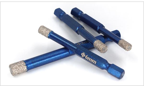 Quality 1/4" Hex Shank Diamond Tip Drill Bit Quick Change Stable Performance For Tile Drilling for sale