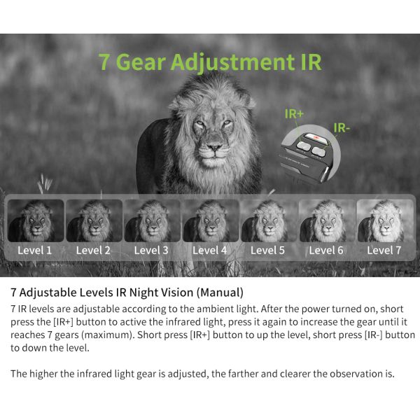 10X Infrared Night Vision Telescope Night Hunting Digital Monocular Camera