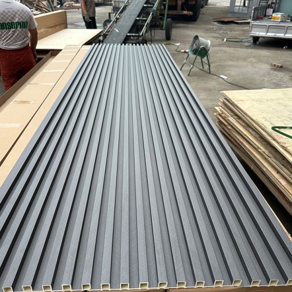 Wood Plastic Composite Cladding Fluted Wall Board WPC Interior Wall Panel