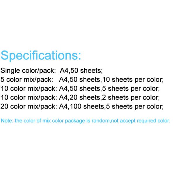 230gsm Multicolor Kids Craft Colored Cardstock Paper