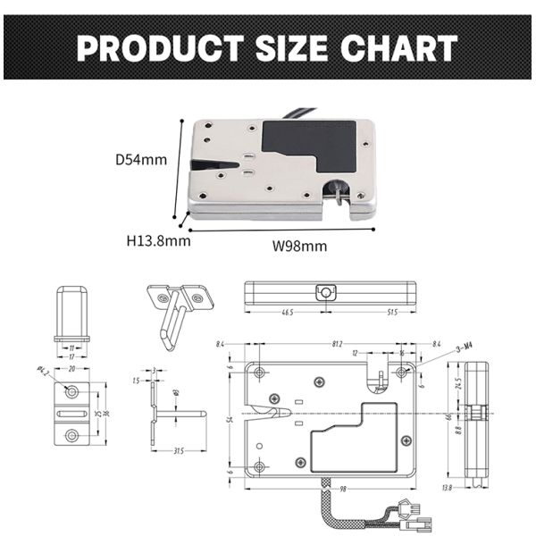 IP66 Waterproof Centralized Control Electronic Cabinet Lock