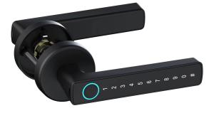 China Electronic Bluetooth Door Handle 60mm - 70mm Fingerprint Door Handle wholesale