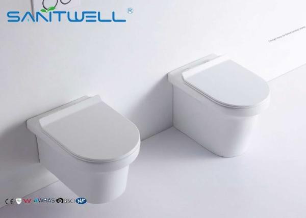 Quality Wall Mounted Concealed Cistern Ceramic Toilet Modern Water Saver Flush Types for sale