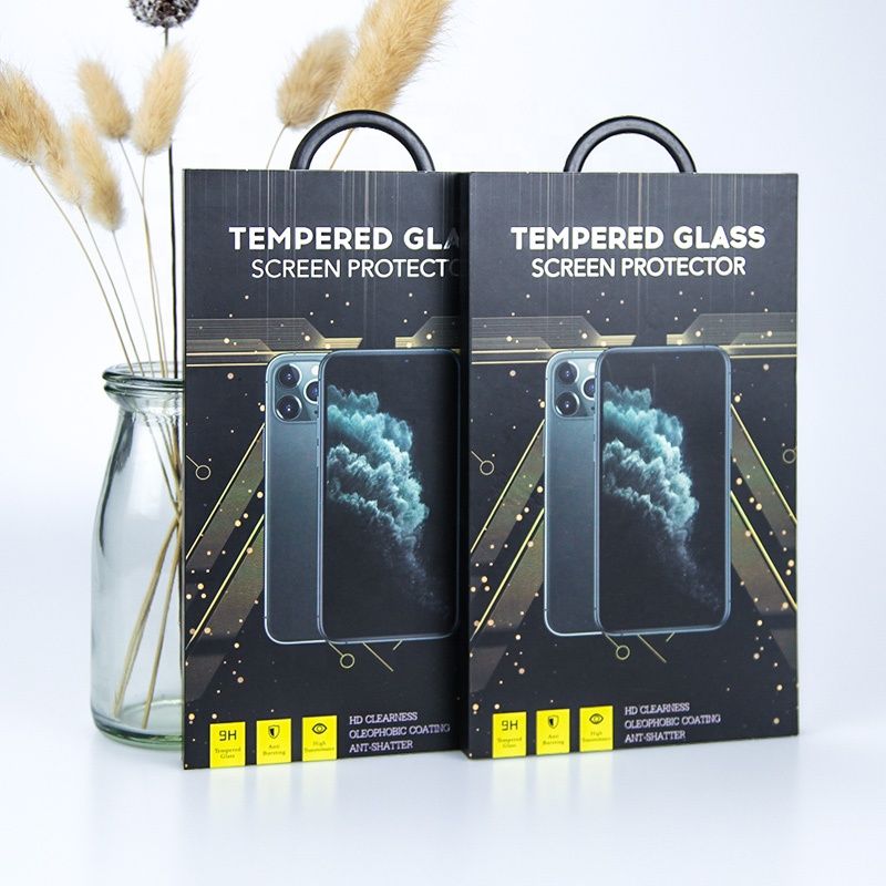 Foil Stamping Paper Tempered Glass Screen Protector Packaging Offset Printing