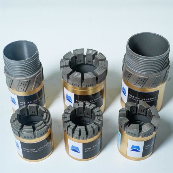 Black Sand Profile Diamond Core Bit , Impregnated Diamond Bit High Reliability