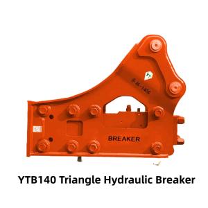 China Side Type / Triangle Hydraulic Breaker YTB140S 140 Chisel for 19-26 Tons Excavator wholesale