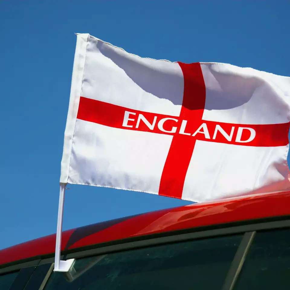 Custom Polyester Car Window Decorative Flags Custom England Car Flags