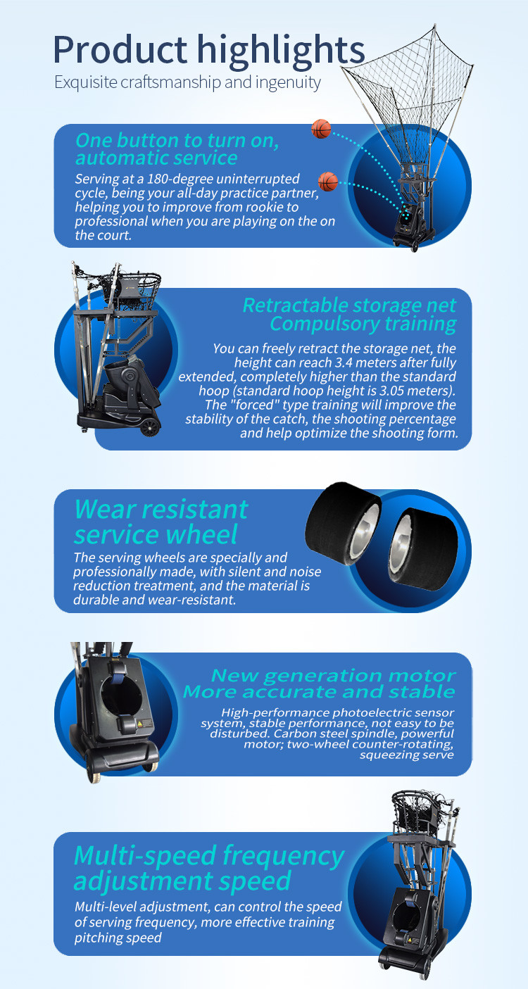 Cheaper High Quality Automatic Basketball Hoop Machine Basketball Shooter
