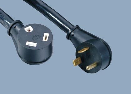 UL CUL NEMA TT-30P Heavy Duty 30A 125V RV Electrical Plug Adapter Male to Femal Extension American UL Power Cord