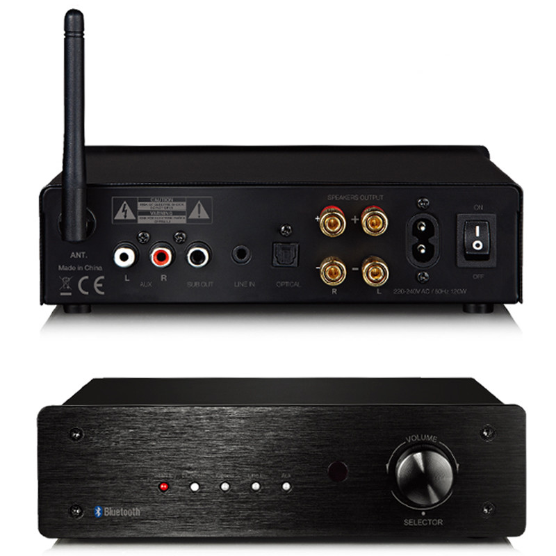 HiFi Stereo Bluetooth Audio Amplifier For Speakers Wireless Home Amp Receiver