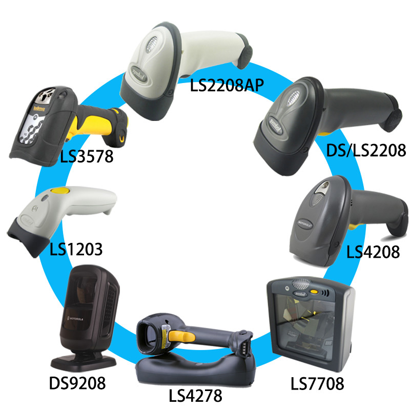 Straight USB Barcode Scanner Cables 2m For Zebra Symbol LS2208 DS2208 DS3408