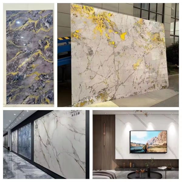 3D Printed PVC Wall Panel High Quality Wear Resistant High Gloss For Interior Renovation
