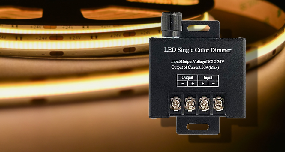Iron Case Single Color LED Dimmer 30A High Power Dimmable Constant Voltage