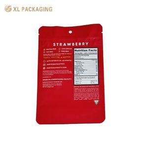 XL Packaging Custom Paper Sticker Matt Biodegradable Zipper Bags Reusable