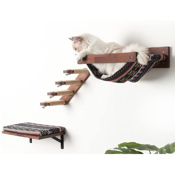 wooden cat hammock