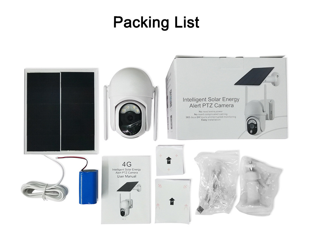 Rechargeable 2K Solar WiFi Camera 128G Memory Cloud Light Two Way Talk Wireless