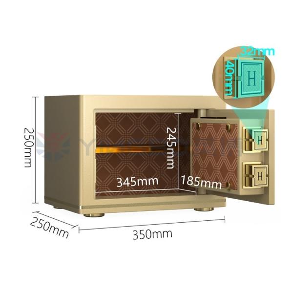 Quality Dual Alarm Electronic Lock Office Safe Box Anti-Theft H250mm for sale