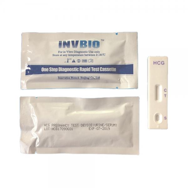 Medical IVD HCG Urine Pregnancy Test Card 99% Accuracy Rapid Diagnostic