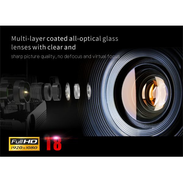 Home HD 1080P Mini Portable Projector T8