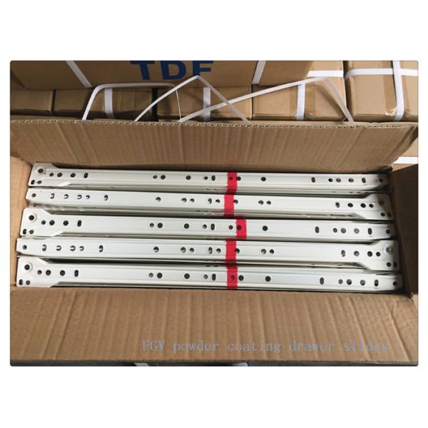 Low Impaction Ball Bearing Drawer Runners , Dresser Drawer Slides Undermount For Cabinet Furniture Fitting