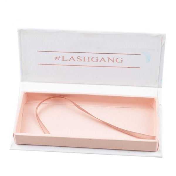 Folding Cosmetic Magnetic Gift Box Eyelash Small Paper Packaging Box Customizable