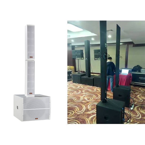Conference Room Line Array Active Speaker White Paint 450W 8ohm