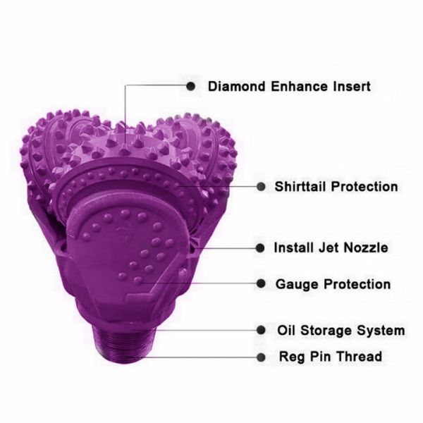 Tricone Rock Bit Oilfield Drilling Tools Tungsten Carbide Roller Cone Drill Bit