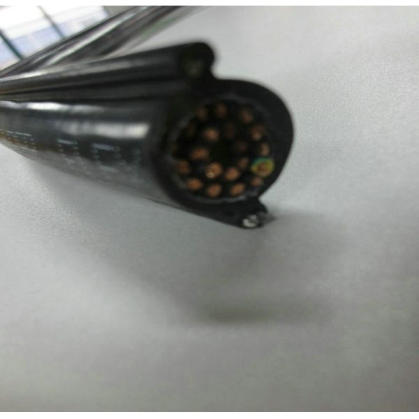 Round Pendant Control Cable with 2 Steels For Crane and Lifter Round Pendant Cable 16C*1.5