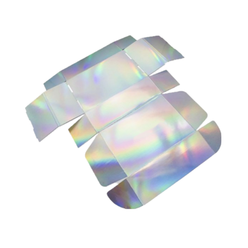 Collapsible Fashionable Design Cosmetic Paper Packaging Box with Holographic Effect
