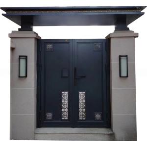 China Security Custom Wrought Iron Gates Outdoor Fencing Trellis Preassembled wholesale