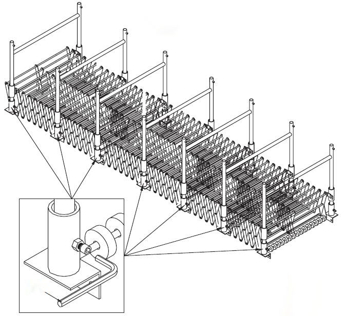 Flexible Extendable Gravity Steel Skate Wheel Conveyor